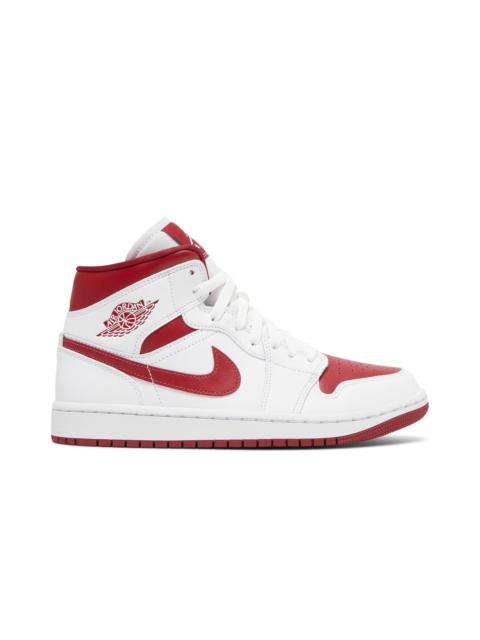 Air Jordan Wmns Air Jordan 1 Mid 'White Pomegranate'