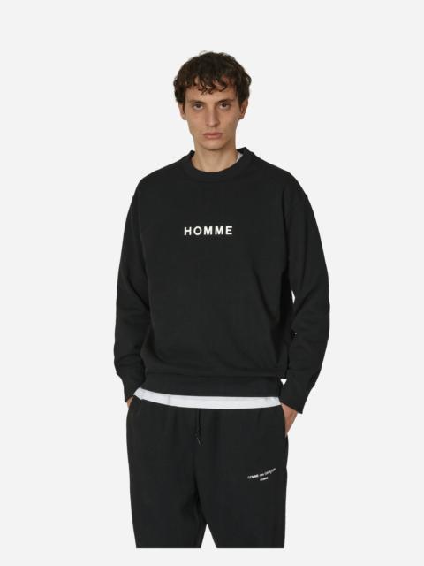 Comme des Garçons Homme Logo Crewneck Sweatshirt Black