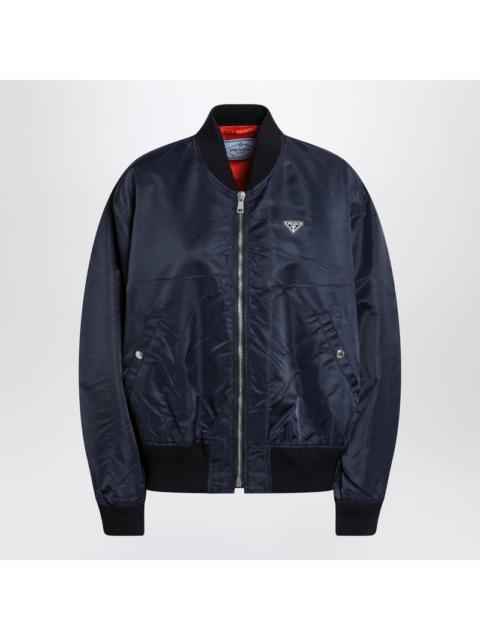 Prada Prada Blue Re-Nylon Bomber Jacket Women