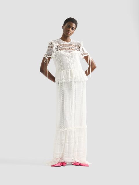 Erdem LACE SHORT SLEEVE GOWN