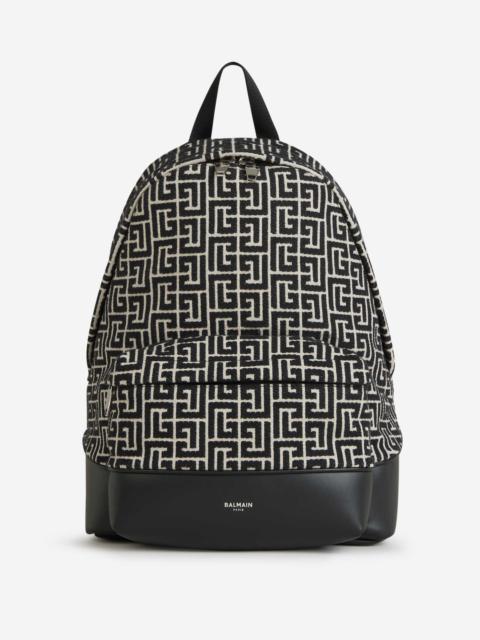 Balmain MONOGRAM JACQUARD BACKPACK