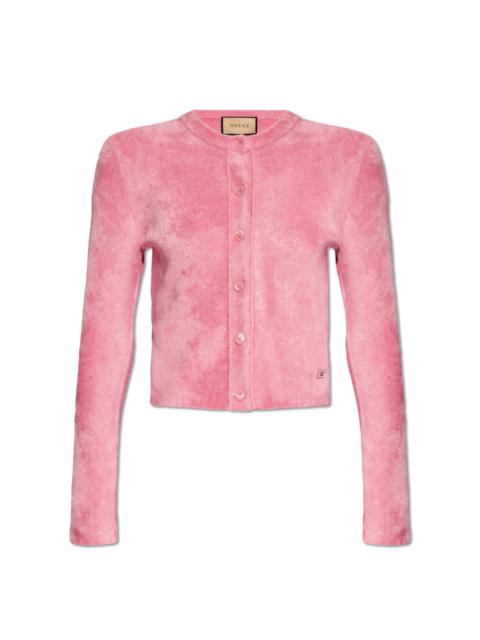 GUCCI Gucci Crystal G Viscose Cardigan