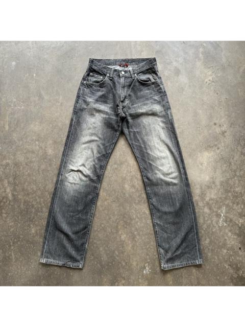 Other Designers Vintage Black Edwin Faded Distressed Denim Jean Pant W28