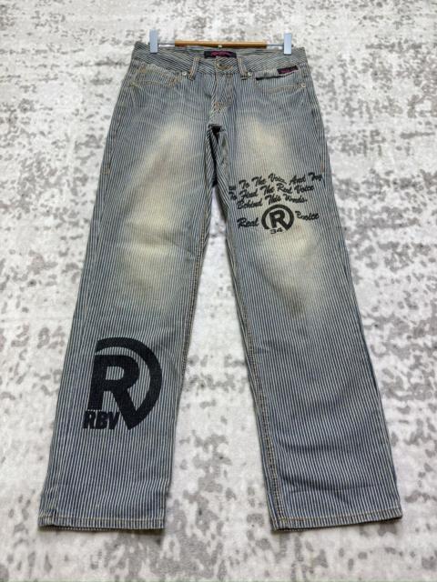 Hysteric Glamour Vintage Realbvoice Poem Print Abstract Graphic Denim Jeans