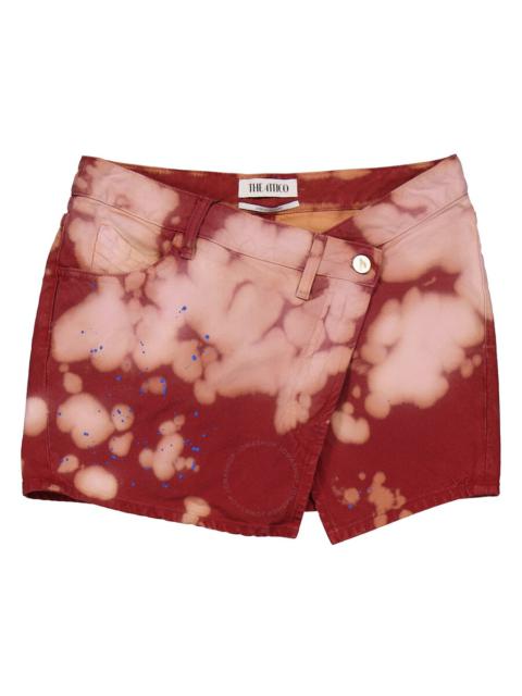 THE ATTICO The Attico Ladies Pink/Bordeaux  Eudra Mini Skirt