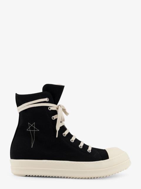 Rick Owens DRKSHDW Drkshdw Denim Sneakers With Side Embroidered Logo