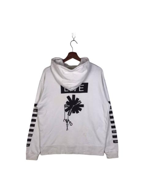 NUMBER (N)INE Number (N)ine Studious ‘Live’ Hoodie - Rare Graphic Design