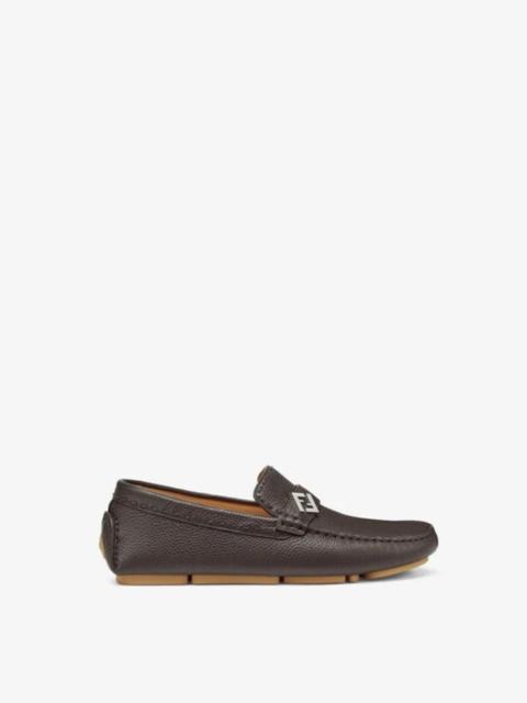 FENDI Fendi FF Metal Driving Loafers