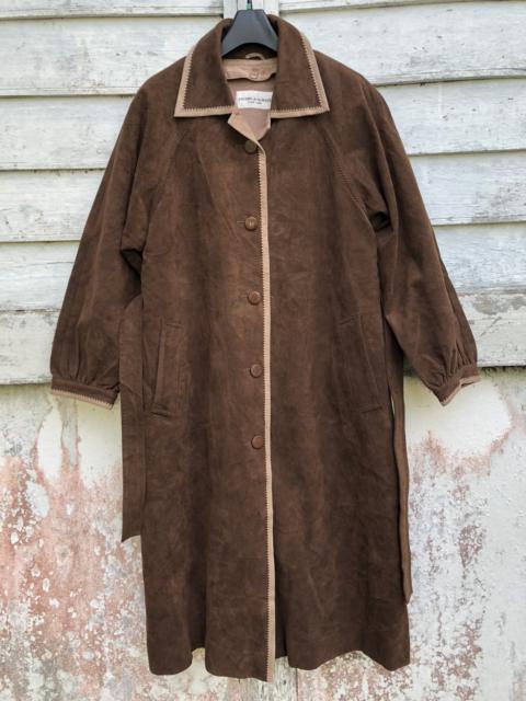 Other Designers Other - Vintage Pierre Balmain Tokyo Paris Belted Soft Leather Coat