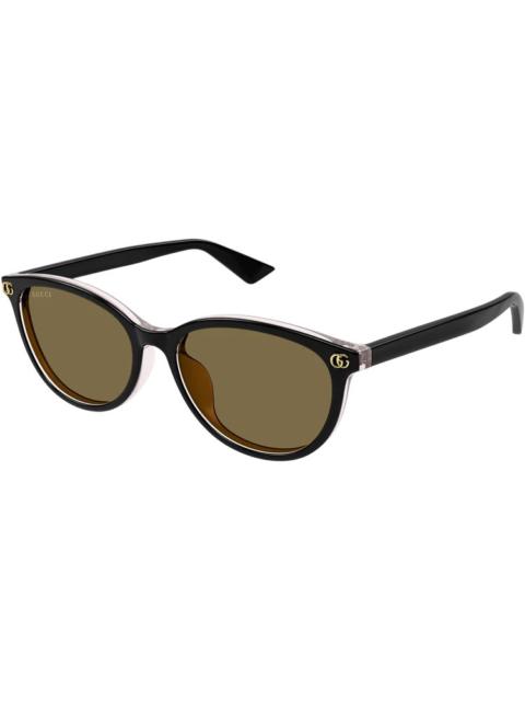GUCCI Gucci Brown Oval Ladies Sunglasses GG1818SK 003 56