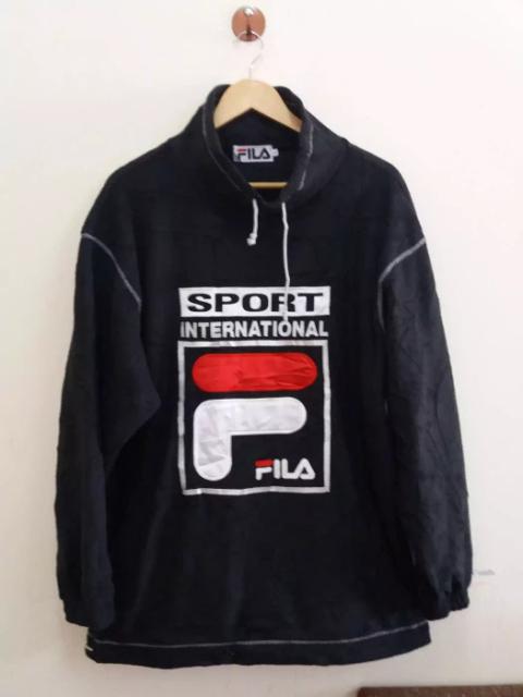 Other Designers Fila - Fila sport international big logo fleece jacket