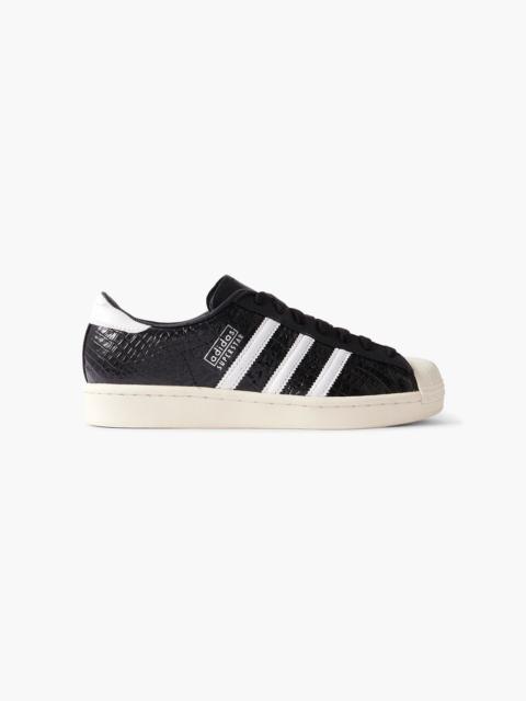 adidas Superstar Vintage croc-effect leather sneakers