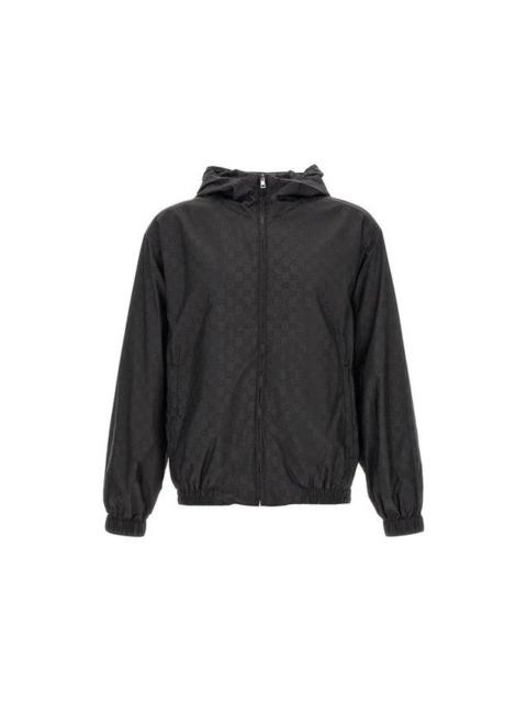GUCCI GUCCI $2700 Black GG Nylon Jacket New & Authentic (Men's siz