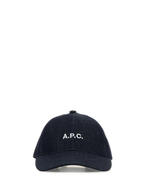 A.P.C. A.P.C. Men Denim Charlie Baseball Cap
