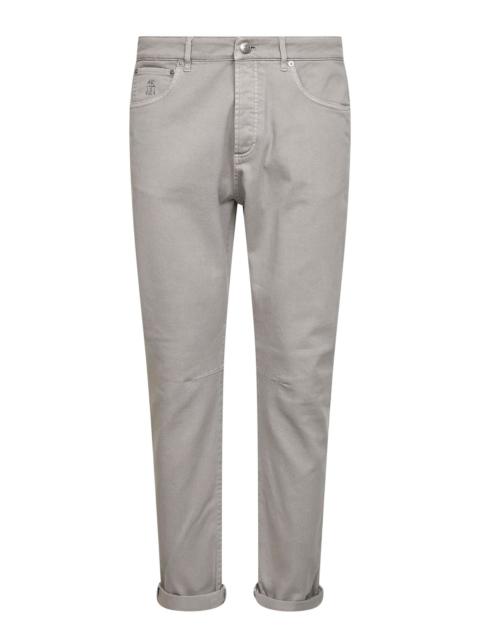 Brunello Cucinelli Brunello Cucinelli Men Light Grey Comfort Denim Leisure Fit Jeans