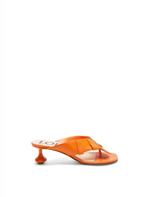 Toy Panta toe post heel sandal in lambskin