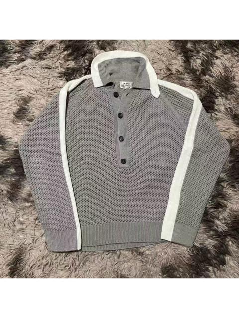 Hermès Hermes Polo Collar Knit Long-Sleeve Sweater 