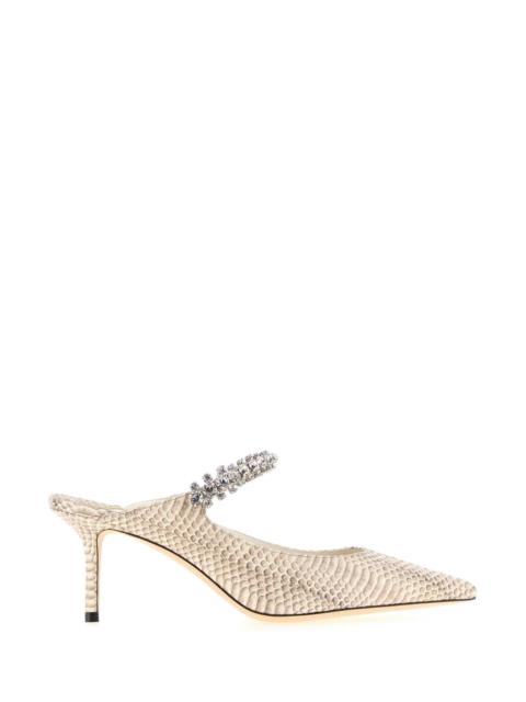 JIMMY CHOO Jimmy Choo Women Printed Leather Bing 65 Mules