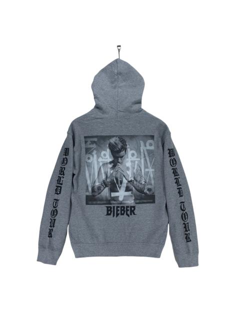 Other Designers Gildan - Y2K Justin Bieber Back & Sleeve Big Logo Hoodies #3439-122