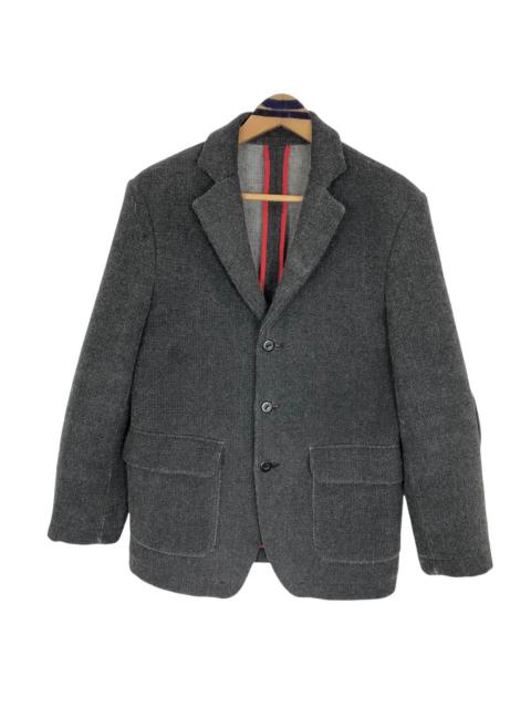 Other Designers Vintage Journal Standard Tweed Blazer Wool Single Breasted