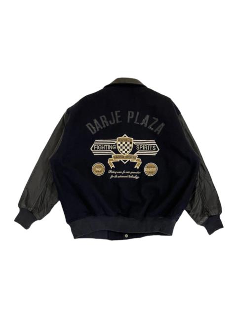 Other Designers Vintage - Vintage Varsity jacket japanese brand Darje Plaza leather