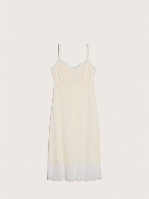 Simone Rocha Deep Lace Trim Slip Dress