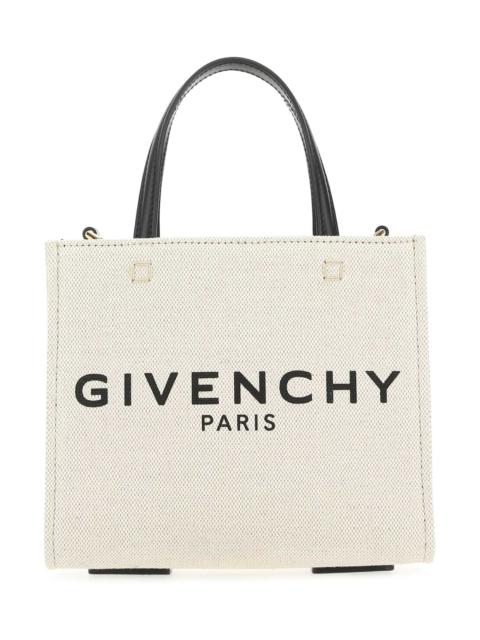 Givenchy Givenchy Women Ivory Canvas Mini G-Tote Handbag