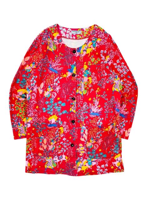 SAINT LAURENT Vintage 80s YSL Lingerie medieval tapestry-print chore shirt