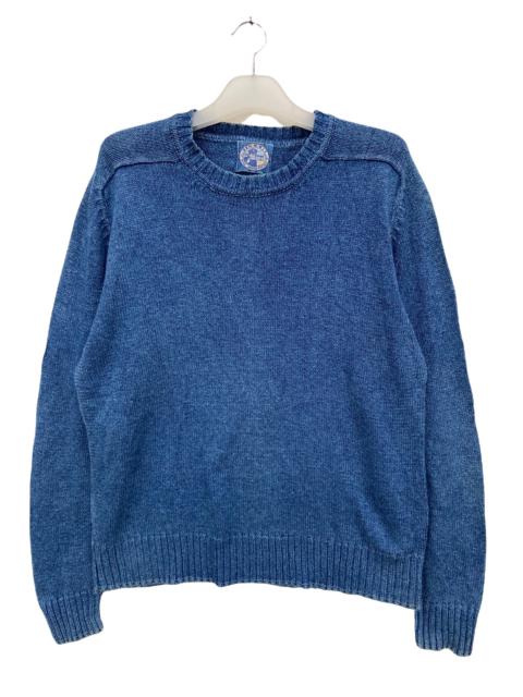 Other Designers Indigo - Vintage Den M Nit Pure Indigo Knitted Jumper Sweatshirt