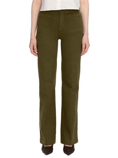 FRAME FRAME The Refined Straight Leg Pants in Tree Moss at Nordstrom