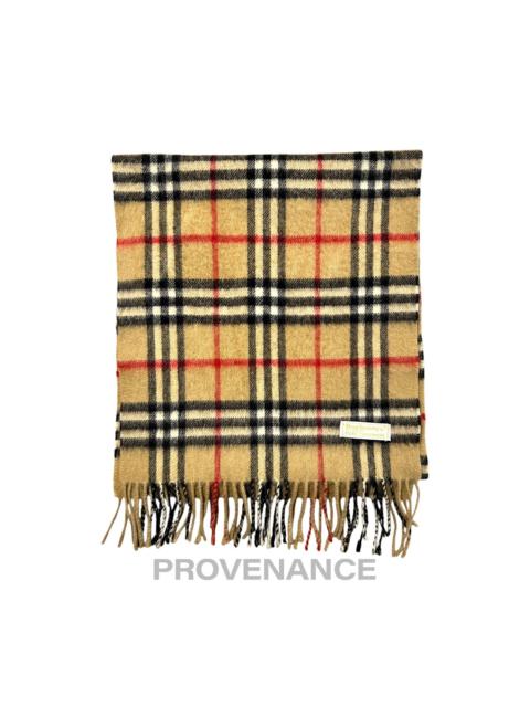 Burberry Vintage Burberrys Scarf Nova Check 100% PURE CASHMERE