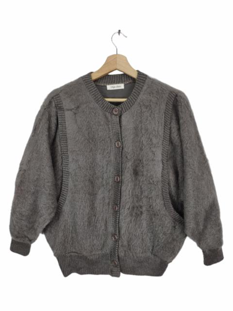 Other Designers Archival Clothing - Vintage Shaggy Cardigan Sweater Mohair Kurt Cobain Style