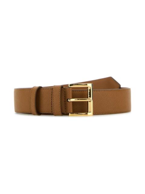 Prada Caramel Leather Belt