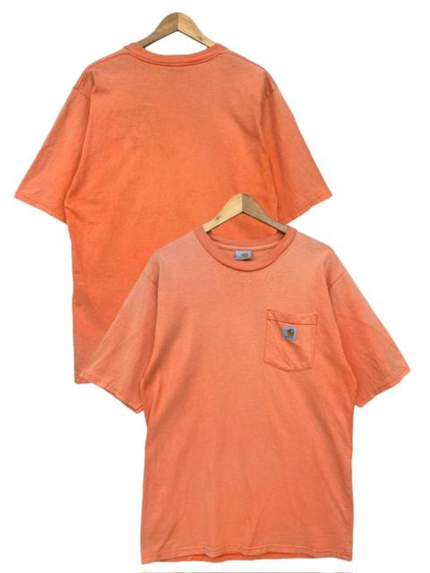 Vintage 90s Carhartt Sunfaded Orange Distressed Baggy Tees