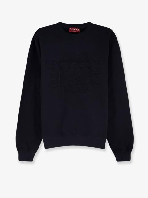 GUCCI Gucci Men Cotton Sweatshirt With Frontal Embossed Logo