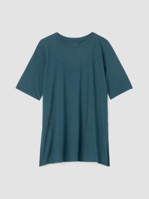 EILEEN FISHER Organic Pima Cotton Jersey Long Tee