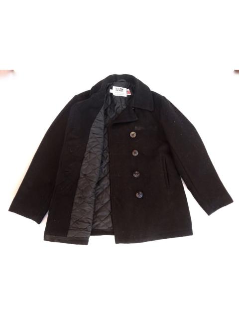 Schott Steals💥 Schott Double Breasted Wool Pea Coat Worker Jacket