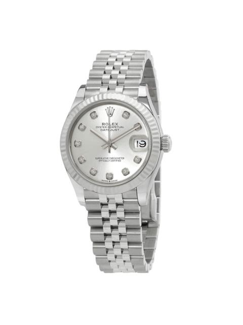 ROLEX Rolex Datejust 31 Automatic Diamond Silver Dial Ladies Watch 278274SDJ