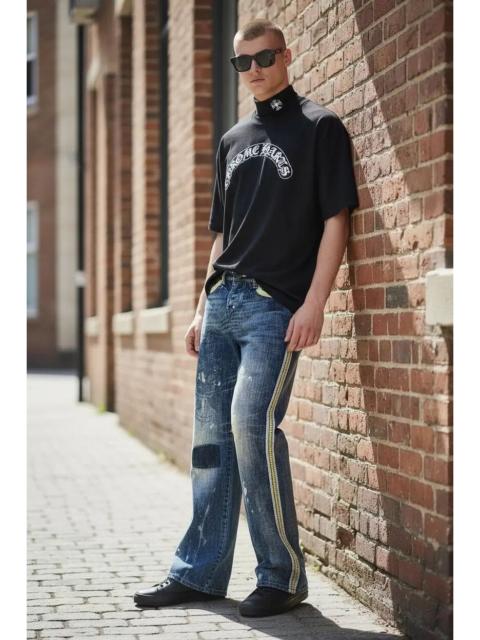 Other Designers PUNK FLARE🔥PARASUCO DENIM LEGEND Distressed Tribal Jeans💥