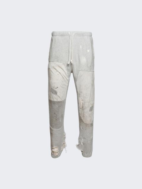SAINT M×××××× Double Face Destroyed Sweatpants Grey