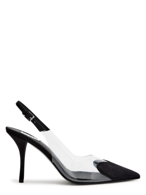 Alaïa Alaïa Coeur 90 Suede Slingback Pumps