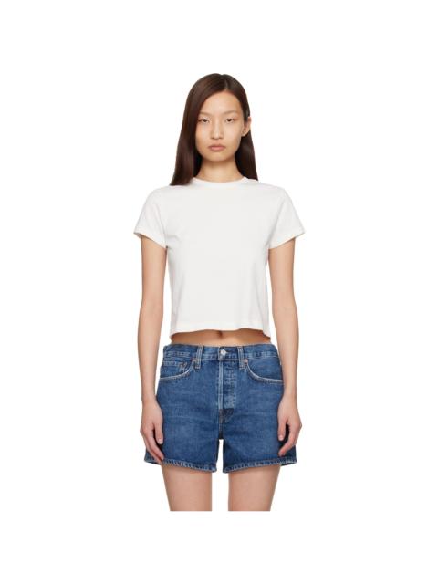 AGOLDE Off-White Adine Shrunken T-shirt
