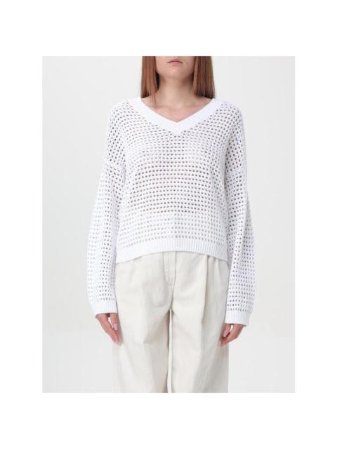 Brunello Cucinelli Brunello Cucinelli Wowhite Openwork Cotton Sweater