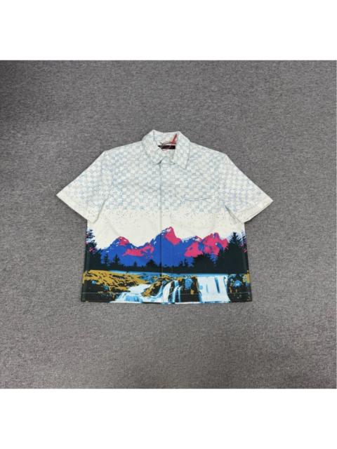 Louis Vuitton Louis Vuitton Landscape Short-Sleeved Denim Shirt