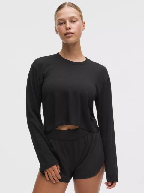 lululemon Swiftly Perforated Stripe Long-Sleeve Shirt