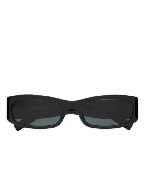 SAINT LAURENT SL M152 logo-plaque rectangle sunglasses