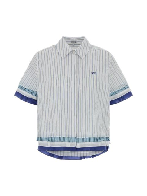 Loewe Embroidered Cotton Blend Shirt