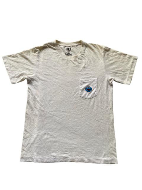 Other Designers Kaws x Uniqlo x Sesame Street Elmo Tee White