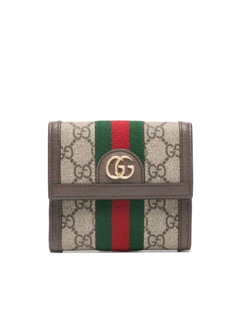 GUCCI Ophidia GG french flap wallet