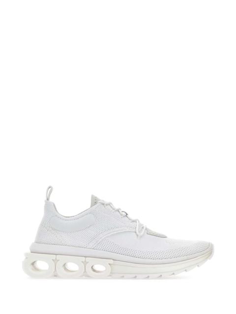 Salvatore Ferragamo Salvatore Ferragamo Men White Tech Knit Nima Sneakers
